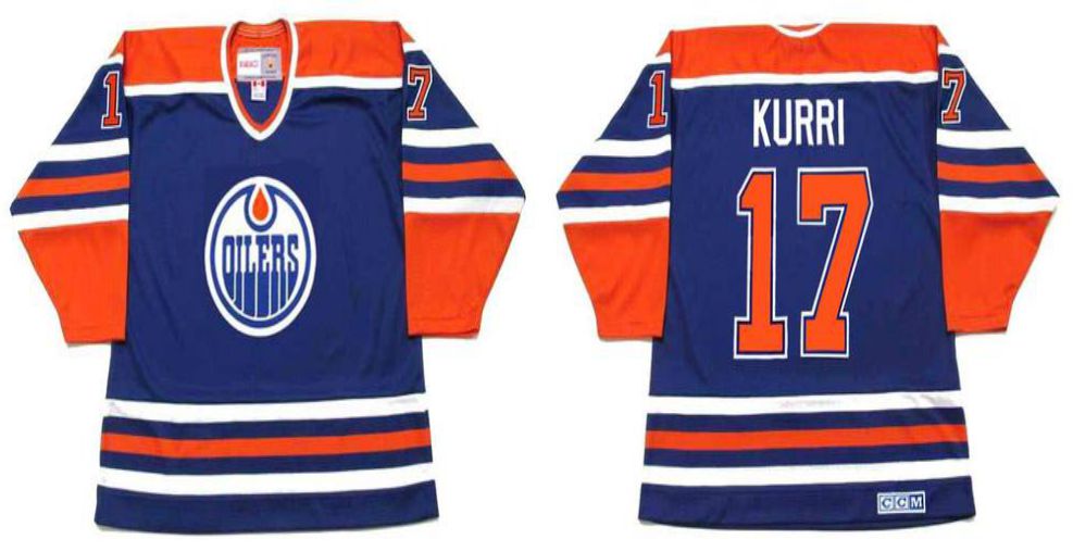 2019 Men Edmonton Oilers #17 Kurri Blue CCM NHL jerseys->edmonton oilers->NHL Jersey